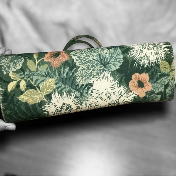 Rare Vintage Margaret Smith Fabric Handbag Maine Top Handles Floral Print - Picture 6 of 6